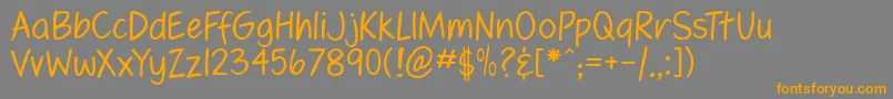 fennl    Font – Orange Fonts on Gray Background