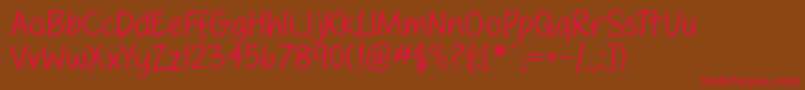 fennl    Font – Red Fonts on Brown Background