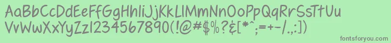 fennrg   Font – Gray Fonts on Green Background