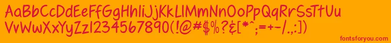fennrg   Font – Red Fonts on Orange Background