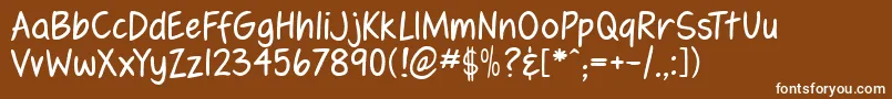 fennrg   Font – White Fonts on Brown Background