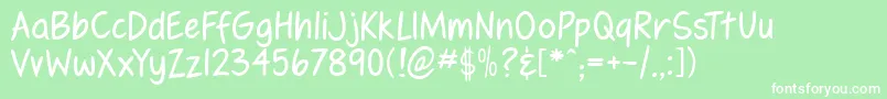 fennrg   Font – White Fonts on Green Background
