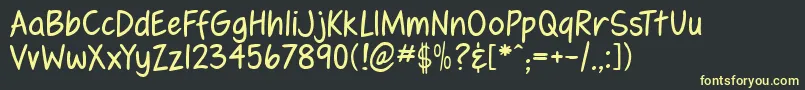 fennrg   Font – Yellow Fonts on Black Background