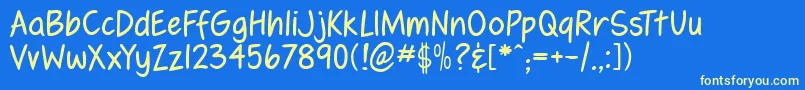 fennrg   Font – Yellow Fonts on Blue Background