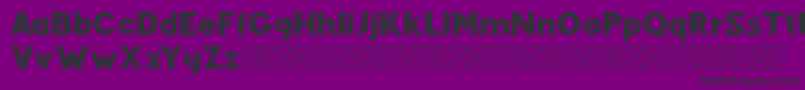 Fenord Regular-Schriftart – Schwarze Schriften auf violettem Hintergrund