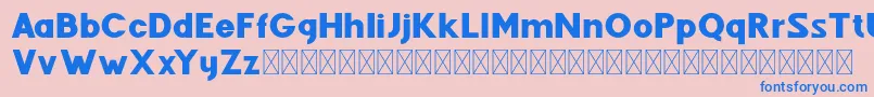 Fenord Regular Font – Blue Fonts on Pink Background