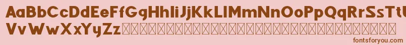 Fenord Regular Font – Brown Fonts on Pink Background