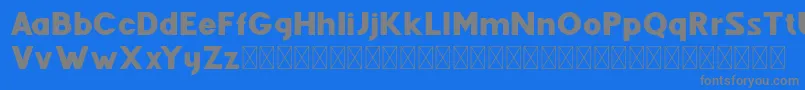 Fenord Regular Font – Gray Fonts on Blue Background