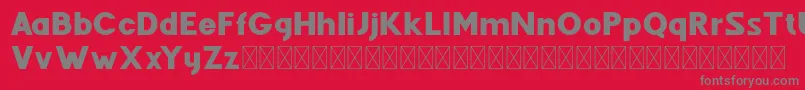 Fenord Regular Font – Gray Fonts on Red Background