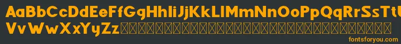 Fenord Regular Font – Orange Fonts on Black Background