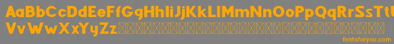 Fenord Regular Font – Orange Fonts on Gray Background