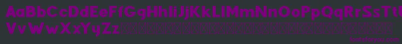 Fenord Regular Font – Purple Fonts on Black Background