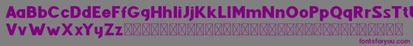 Fenord Regular-Schriftart – Violette Schriften auf grauem Hintergrund