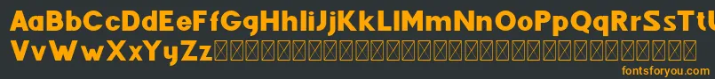 Fenord Regular Font – Orange Fonts on Black Background
