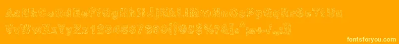 Fentanyl Font – Yellow Fonts on Orange Background