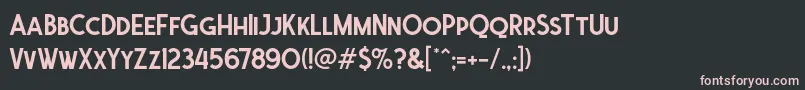 Ferghaus Sans DEMO Font – Pink Fonts on Black Background
