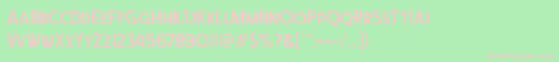 Ferghaus Sans DEMO Font – Pink Fonts on Green Background