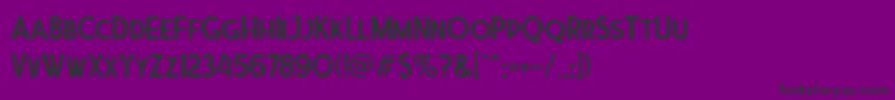 Ferghaus Sans DEMO-Schriftart – Schwarze Schriften auf violettem Hintergrund