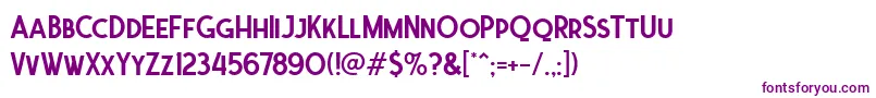 Шрифт Ferghaus Sans DEMO – фиолетовые шрифты на белом фоне