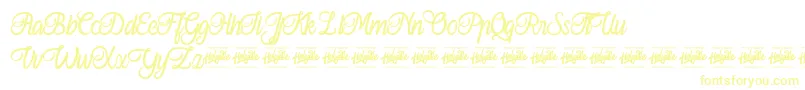 Ferishley Sunshine Font – Yellow Fonts