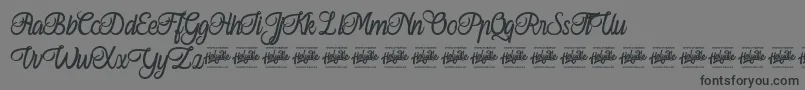 Ferishley Sunshine Font – Black Fonts on Gray Background