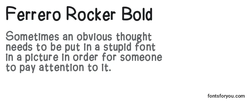 Обзор шрифта Ferrero Rocker Bold