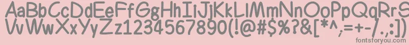 Ferrero Rocker Bold Font – Gray Fonts on Pink Background