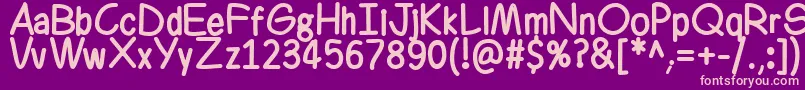 Ferrero Rocker Bold Font – Pink Fonts on Purple Background