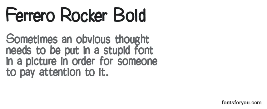 Ferrero Rocker Bold (126596) Font