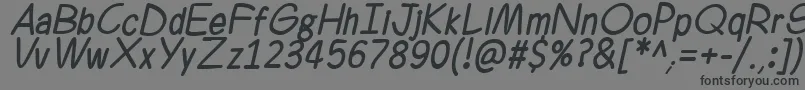 fuente Ferrero Rocker Italic – Fuentes Negras Sobre Fondo Gris