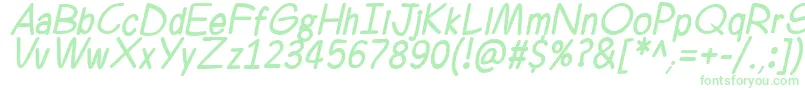Ferrero Rocker Italic-Schriftart – Grüne Schriften
