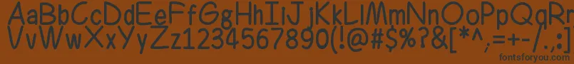 Ferrero Rocker Font – Black Fonts on Brown Background