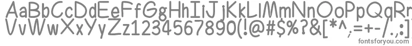 Ferrero Rocker Font – Gray Fonts on White Background
