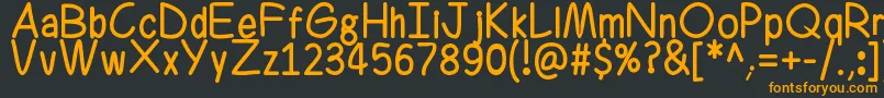 Ferrero Rocker Font – Orange Fonts on Black Background