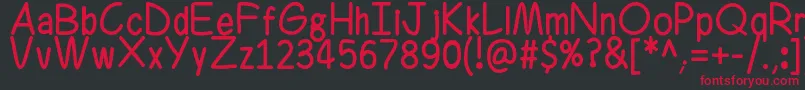 Ferrero Rocker Font – Red Fonts on Black Background