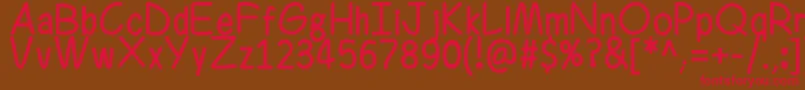 Ferrero Rocker Font – Red Fonts on Brown Background