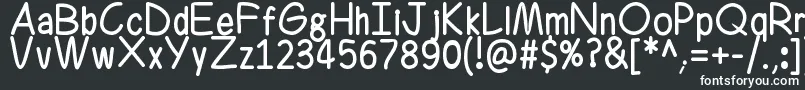Ferrero Rocker Font – White Fonts on Black Background
