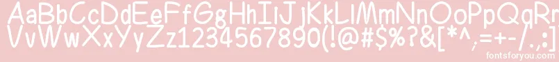 Ferrero Rocker Font – White Fonts on Pink Background