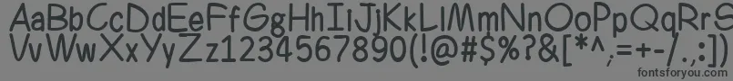 Ferrero Rocker Font – Black Fonts on Gray Background