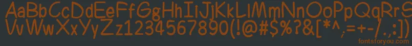 Ferrero Rocker Font – Brown Fonts on Black Background