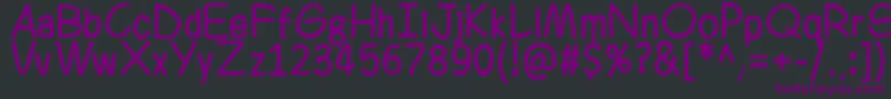 Ferrero Rocker Font – Purple Fonts on Black Background