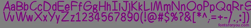 Ferrero Rocker Font – Purple Fonts on Gray Background