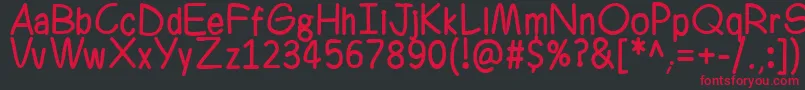 Ferrero Rocker Font – Red Fonts on Black Background