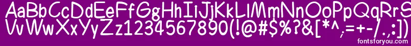 Ferrero Rocker Font – White Fonts on Purple Background