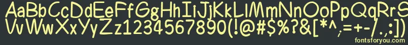 Ferrero Rocker Font – Yellow Fonts on Black Background