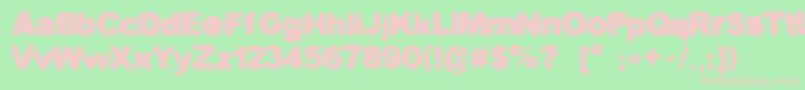 FERRUGEM Font – Pink Fonts on Green Background