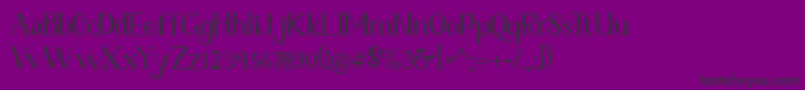 Fetance Reguler Font – Black Fonts on Purple Background