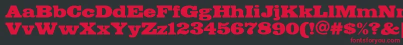 FETTE    Font – Red Fonts on Black Background