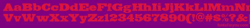 FETTE    Font – Red Fonts on Purple Background