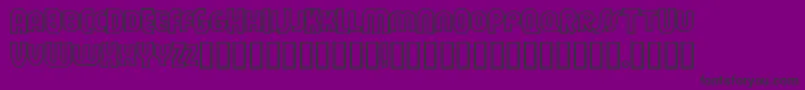 Шрифт FEUEON   – чёрные шрифты на фиолетовом фоне